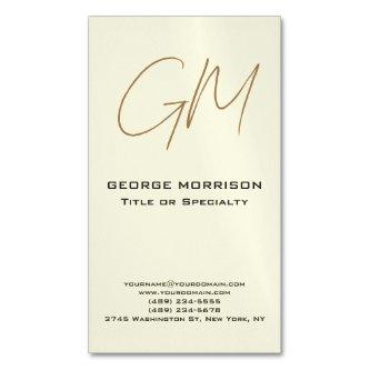 Handwriting Monogram Initials Professional Modern  Magnet