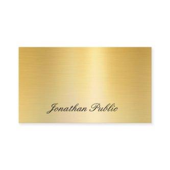 Handwriting Name Elegant Faux Gold Template