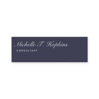 Handwriting Plain Midnight Blue Modern Feminine Mini