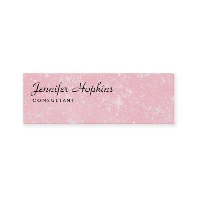Handwriting Plain Pink Modern Slim Feminine Mini