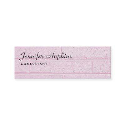 Handwriting Plain Pink Wall Modern Slim Feminine Mini