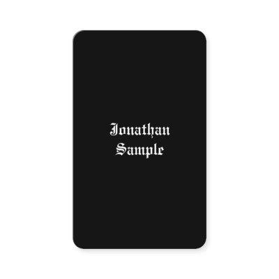 Handwriting Script Black White Classic Retro Look