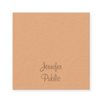 Handwriting Script Name Modern Elegant Template Square