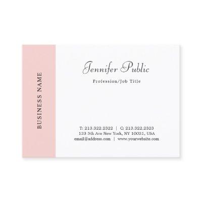 Handwritten Blush Pink White Modern Simple Elegant