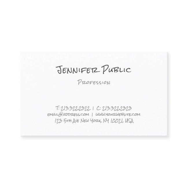 Handwritten Modern Elegant Simple Design Template