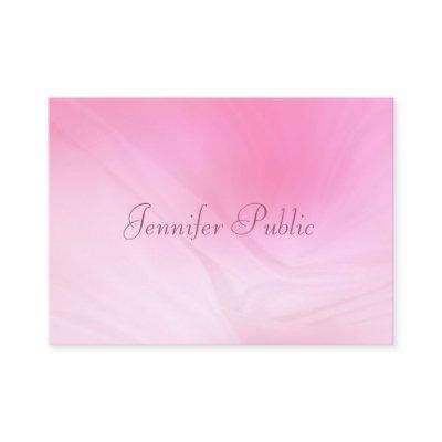 Handwritten Name Elegant Pink Modern Template