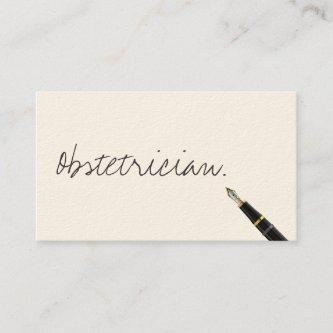 Handwritten Obstetrician