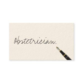 Handwritten Obstetrician