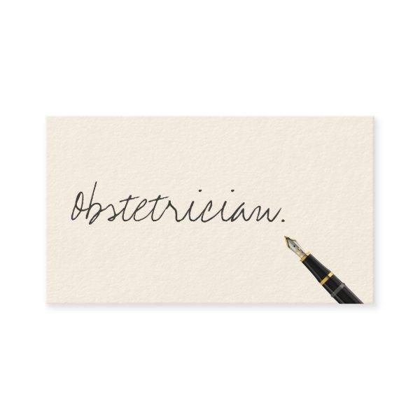 Handwritten Obstetrician