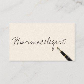 Handwritten Pharmacologist