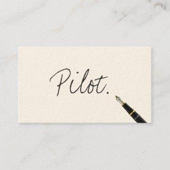 Handwritten Pilot/Aviator
