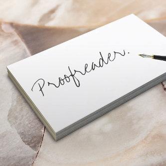 Handwritten Proofreading
