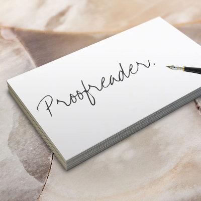 Handwritten Proofreading