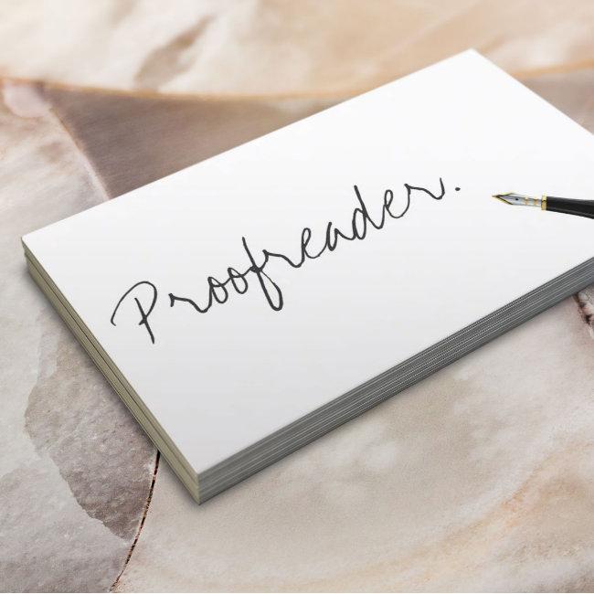 Handwritten Proofreading