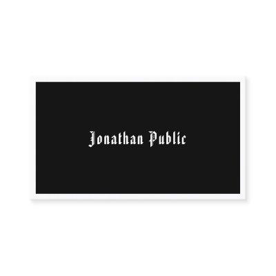 Handwritten Script Black White Elegant Template