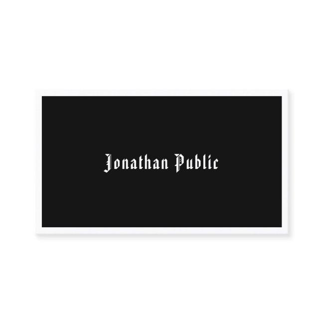 Handwritten Script Black White Elegant Template