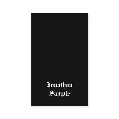 Handwritten Script Black White Vintage Retro Look