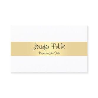Handwritten Script Gold Modern Minimalist Template