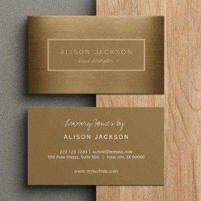 Handwritten Script Luxury Metallic Home Decorator