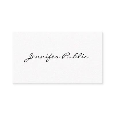 Handwritten Script Modern Elegant Minimal Template