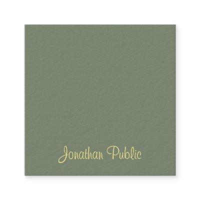 Handwritten Script Name Elegant Template Modern Square