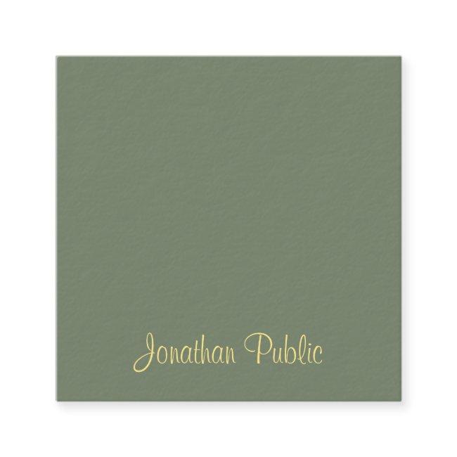 Handwritten Script Name Elegant Template Modern Square