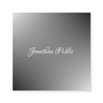 Handwritten Script Name Modern Template Elegant Square