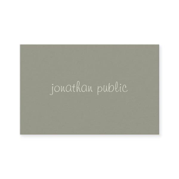 Handwritten Script Simple Modish Elegant Green Top