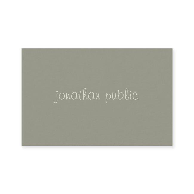 Handwritten Script Simple Modish Elegant Green Top