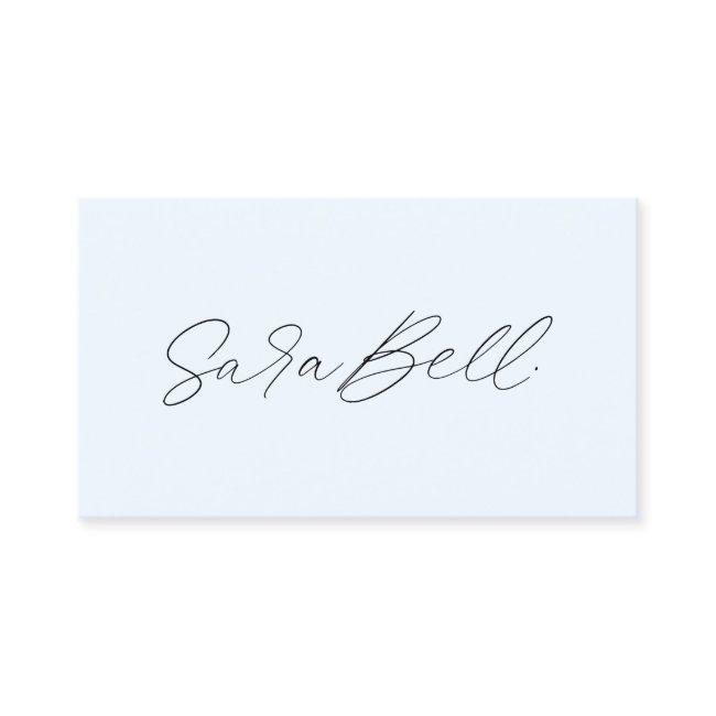 Handwritten Signature | Blue Modern Minimalist