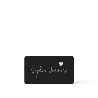 Handwritten Signature Love Heart Black