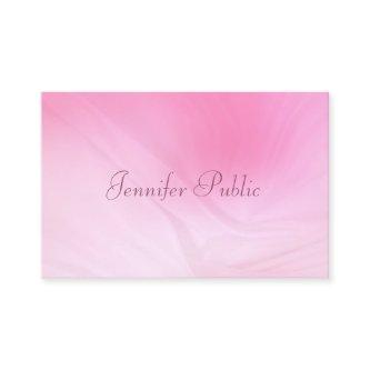 Handwritten Text Modern Elegant Pink Template