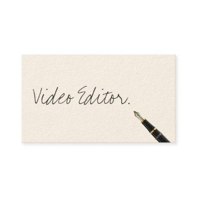 Handwritten Video Editor