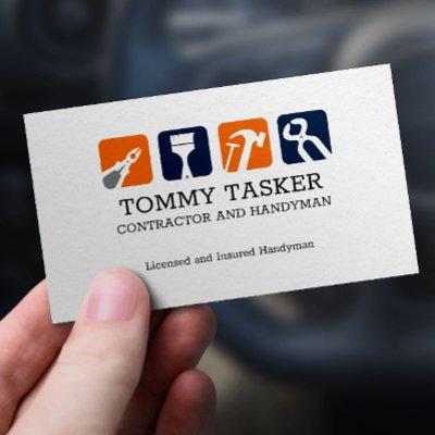Handyman Carpenter Home repair Tools Logo
