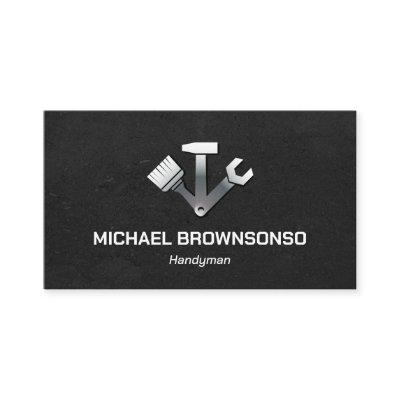 Handyman Carpenter Services Simple Black