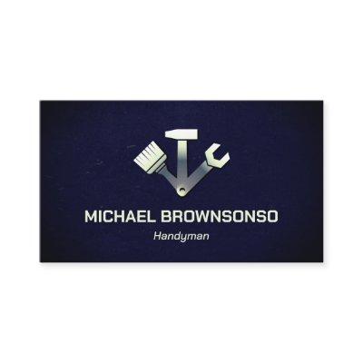 Handyman Carpenter Services Simple Navy
