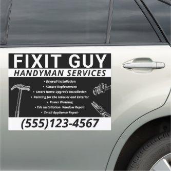 Handyman Carpentry  Car Magnet