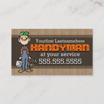 Handyman.Fix-It Man.Home repair.Custom text/color
