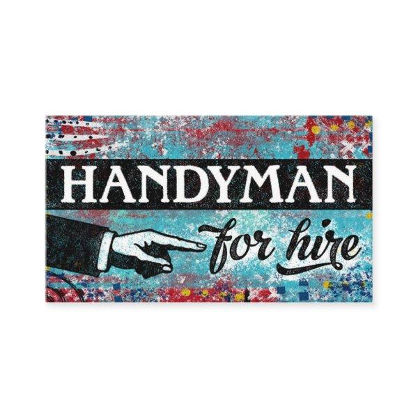 Handyman For Hire  - Blue Red