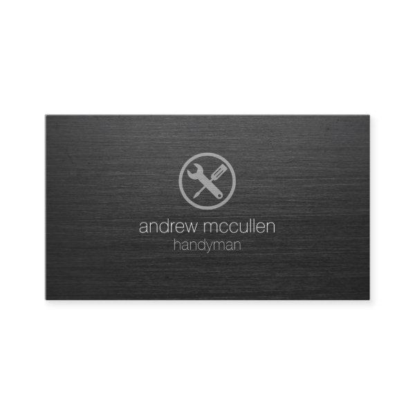 Handyman HomeRepairs Tools Icon Dark Brushed Metal