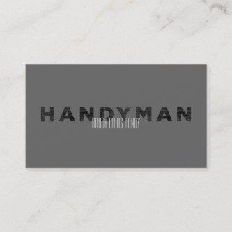 Handyman [Letterpress Style]