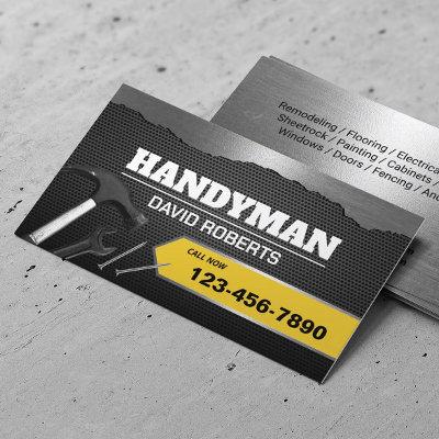 Handyman Maintenance Plumbing Service Faux Metal