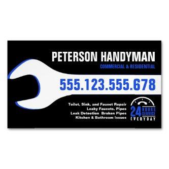 HANDYMAN PLUMBING 24 HOUR EMERGENCY WRENCH TOOL  MAGNET