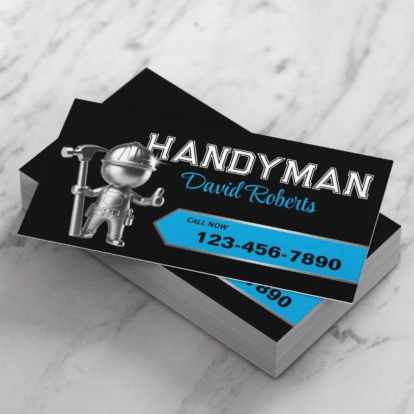 Handyman Repair & Maintenance Service Black & Blue