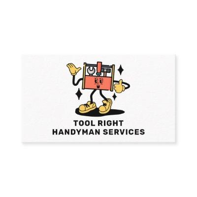 Handyman Services Home Repair Toolkit Retro Mascot