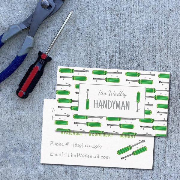 Handyman Services White  with Tools