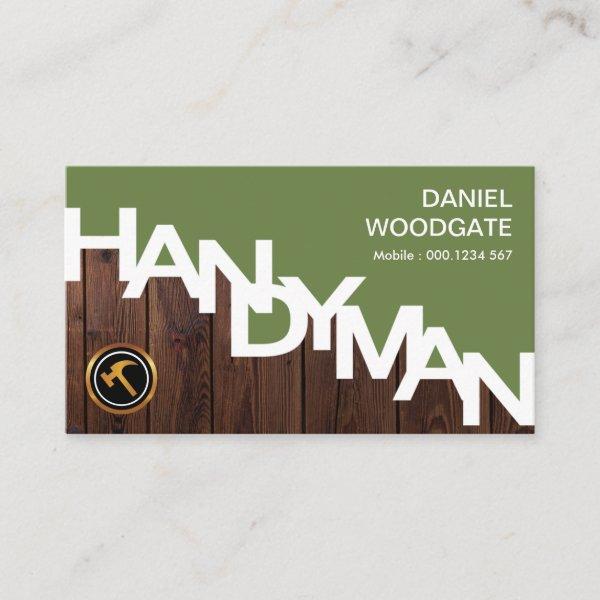 Handyman Signage Fine Wood Grain Timber Fence