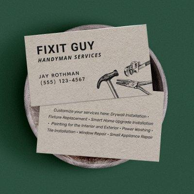 Handyman Tools, Home Improvement Kraft Business Ca
