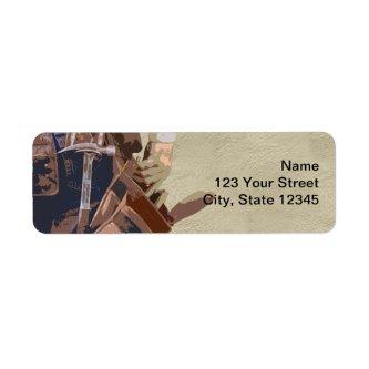 Handyman Tools Watercolor Label