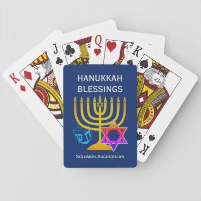 HANUKKAH BLESSINGS  PLAYING CARDS